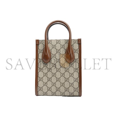 GUCCI MINI TOTE BAG WITH INTERLOCKING&G 671623 (20*16*7cm)